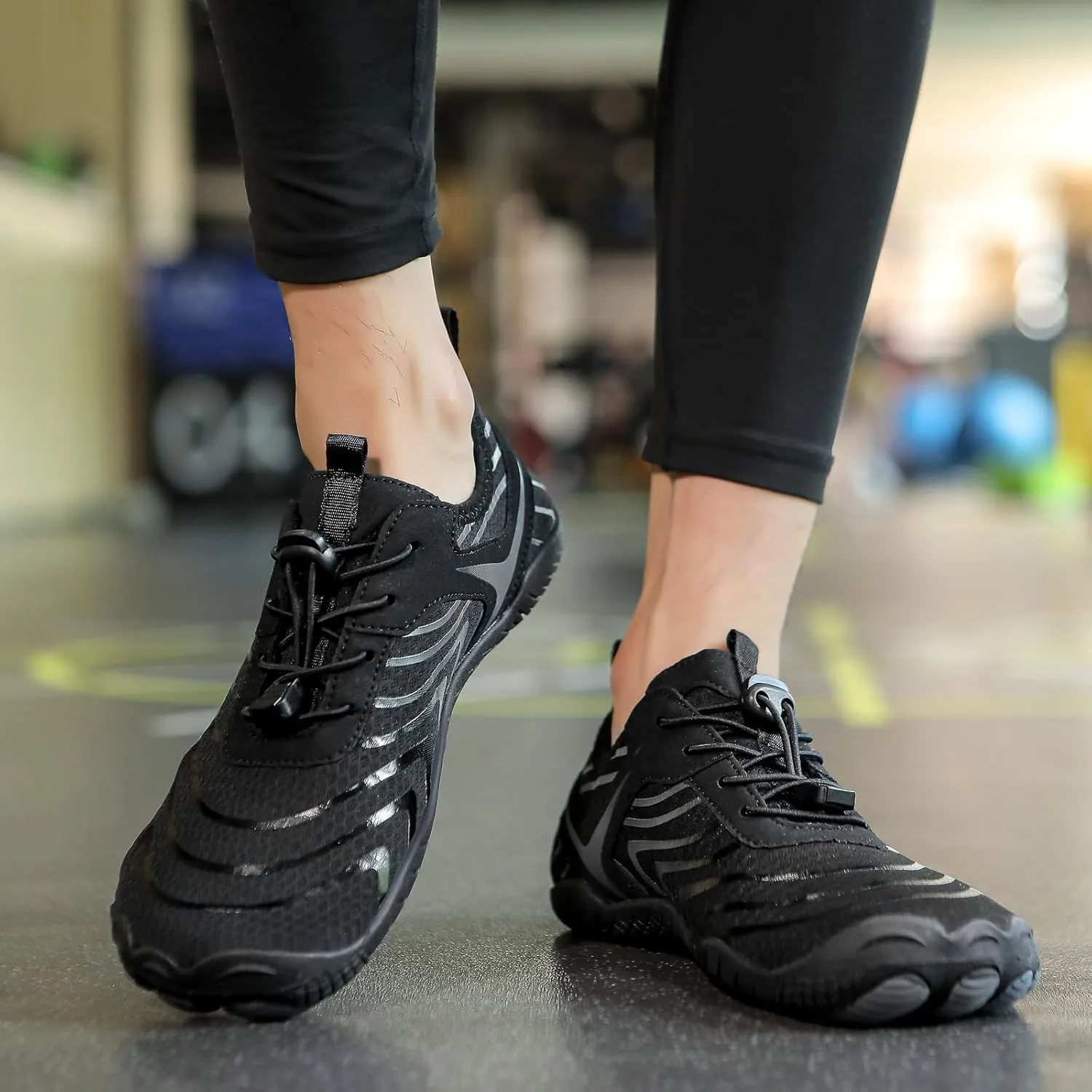 Hike Barefoot Water Shoes for Women Men, Barefoot Shoes with Wide Toe Box, Non-Slip & Quick Dry Breathable Aqua Socks for Beach Pool Aqua Swim Surf Hiking Walking Shoes