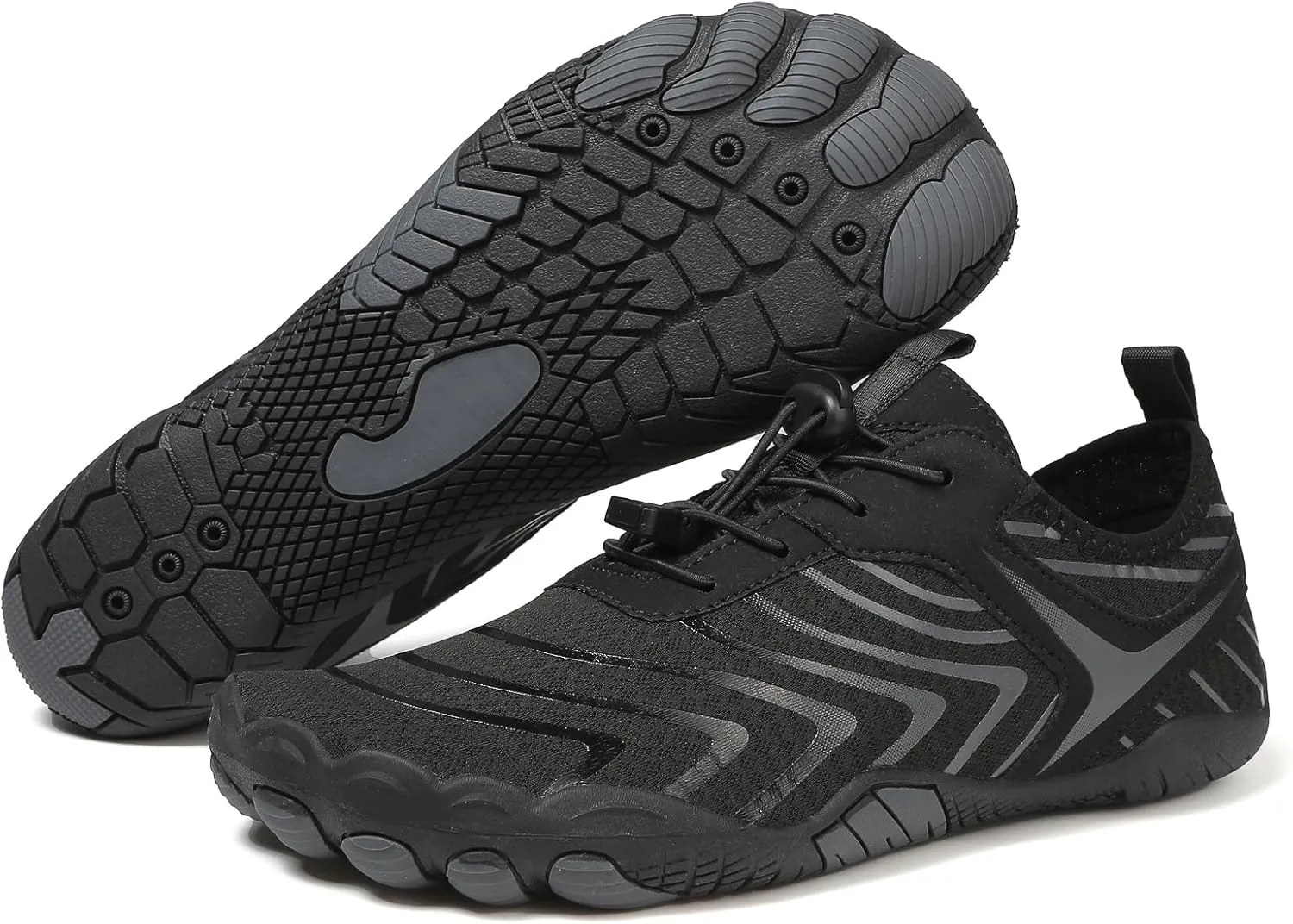 Hike Barefoot Water Shoes for Women Men, Barefoot Shoes with Wide Toe Box, Non-Slip & Quick Dry Breathable Aqua Socks for Beach Pool Aqua Swim Surf Hiking Walking Shoes