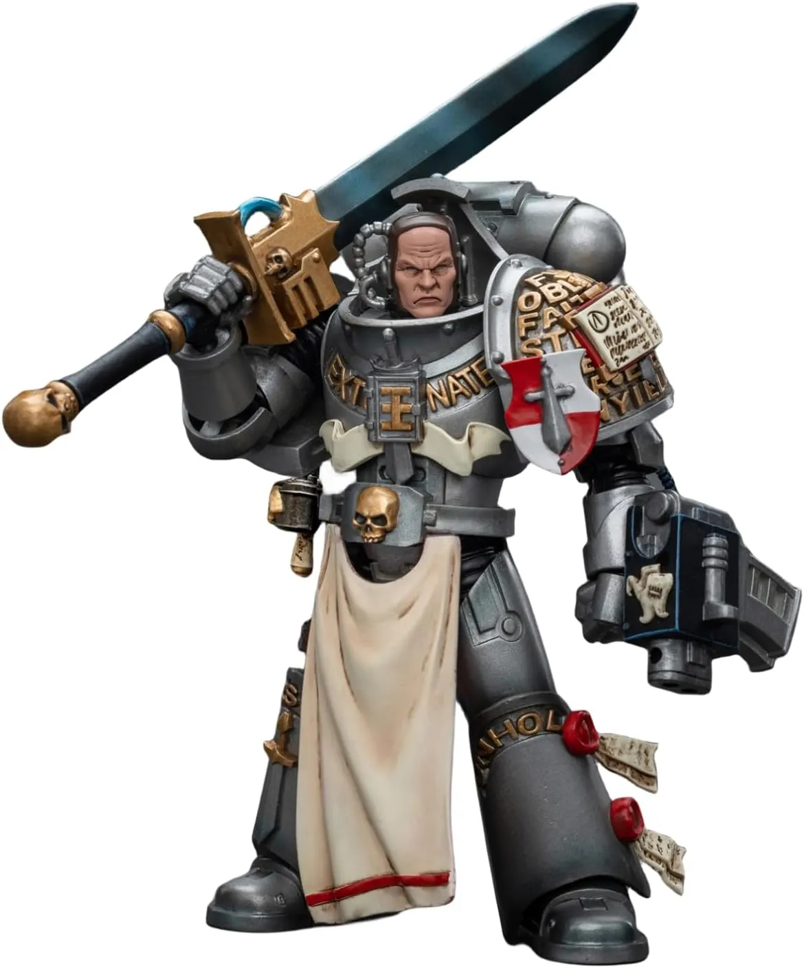 HiPlay JoyToy Warhammer 40K Collectible Figure: Grey Knights Strike Squad Justicar 1:18 Scale Action Figures JT8995