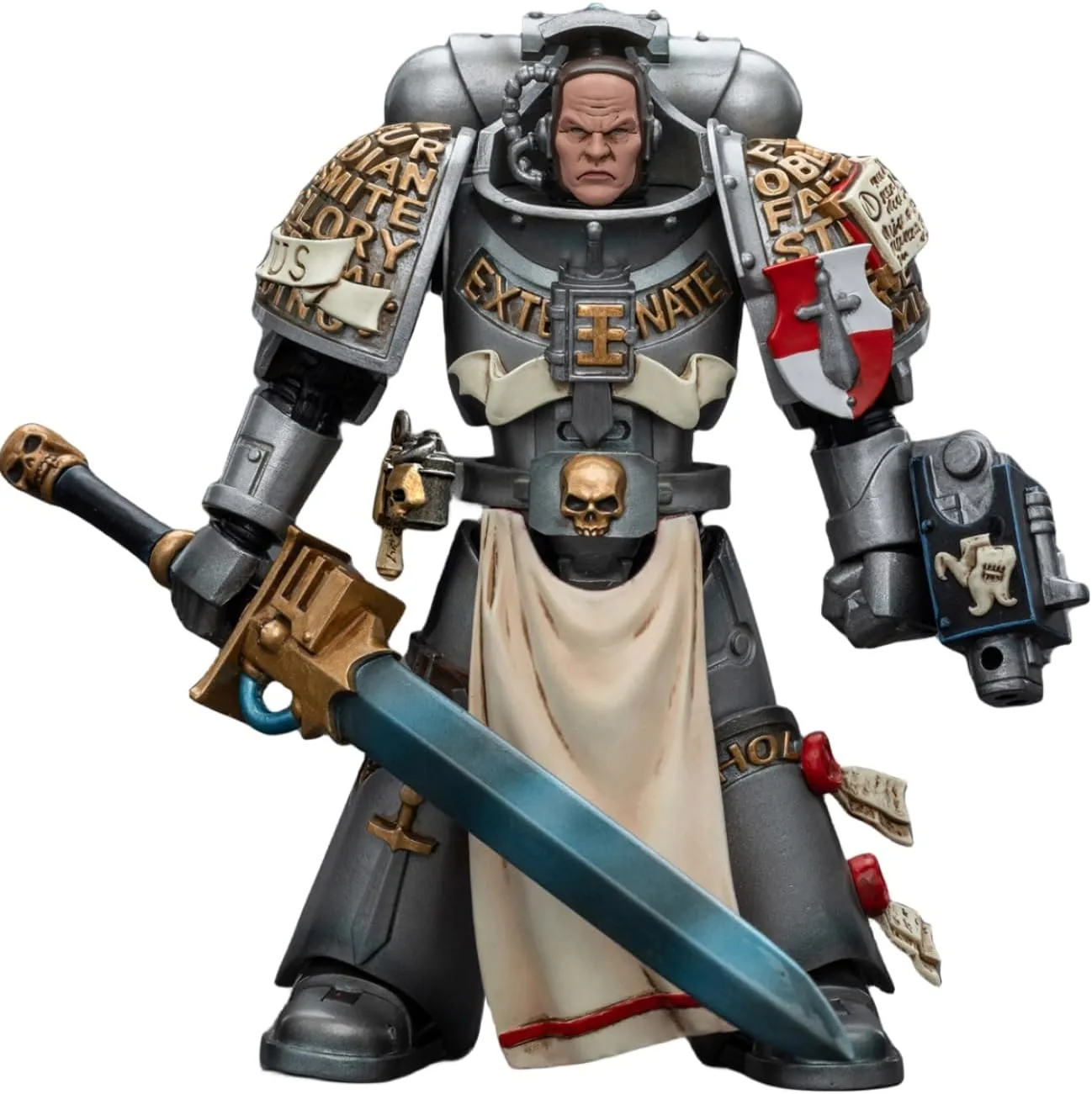 HiPlay JoyToy Warhammer 40K Collectible Figure: Grey Knights Strike Squad Justicar 1:18 Scale Action Figures JT8995