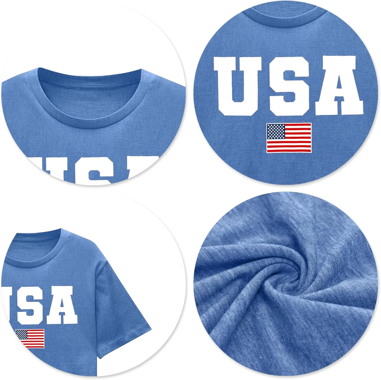 hohololo American Flag Crop Tops Women USA Crop Shirt Patriotic 4th of July Tee Memorial Day Tshirt Girls Crop Tops