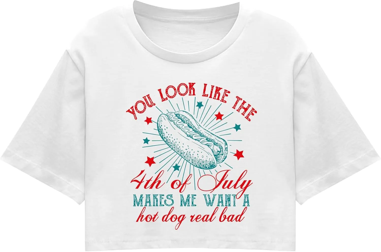 hohololo American Flag Crop Tops Women USA Crop Shirt Patriotic 4th of July Tee Memorial Day Tshirt Girls Crop Tops