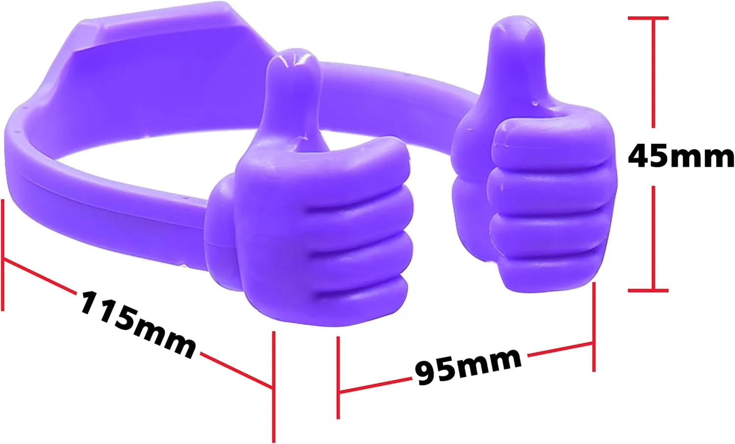 Honsky Universal Flexible Thumb Smartphone Stand Holder - Blue