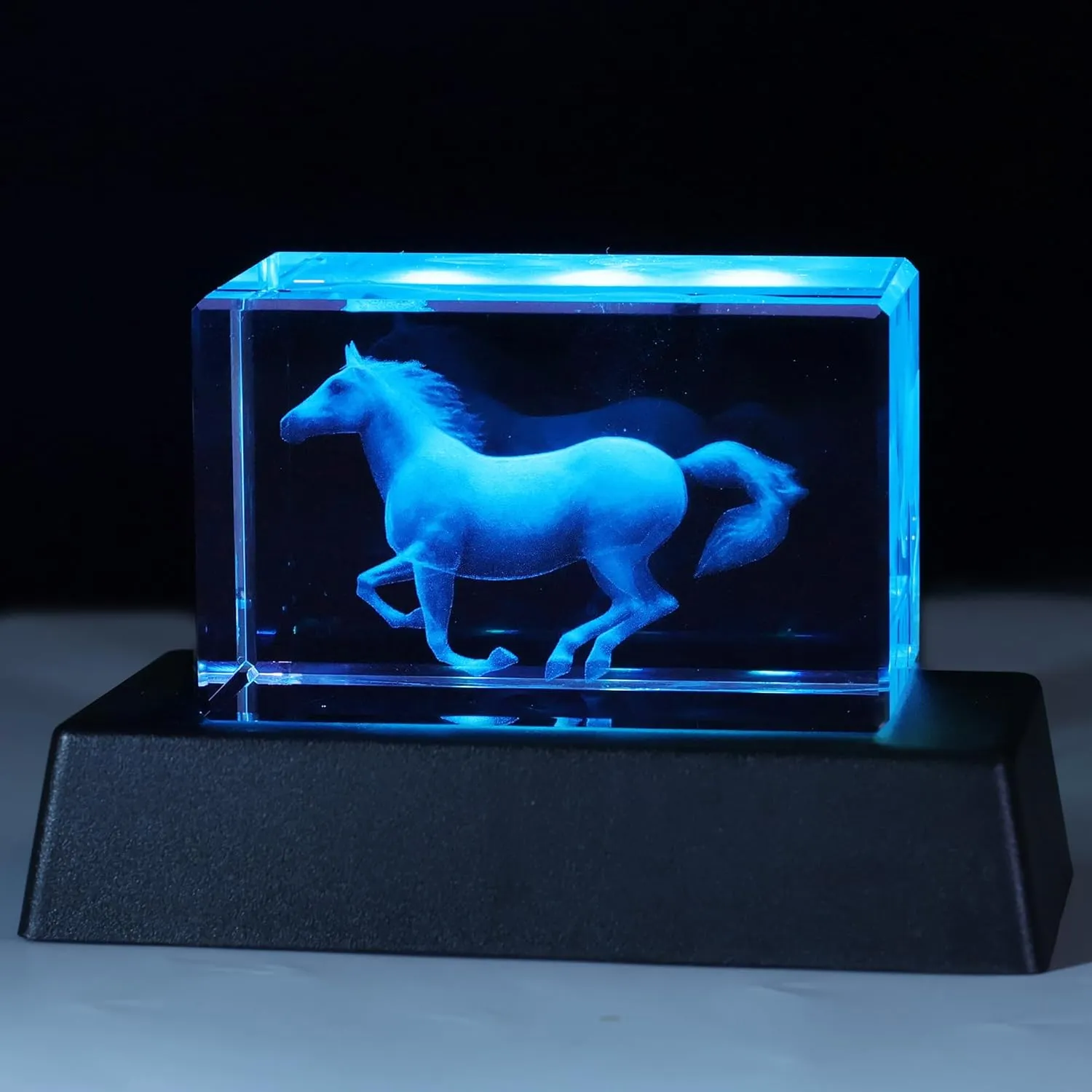 Horse Gifts: 3D Crystal Lamp & Night Light - Birthday & Christmas Gifts for Boys, Girls & Women