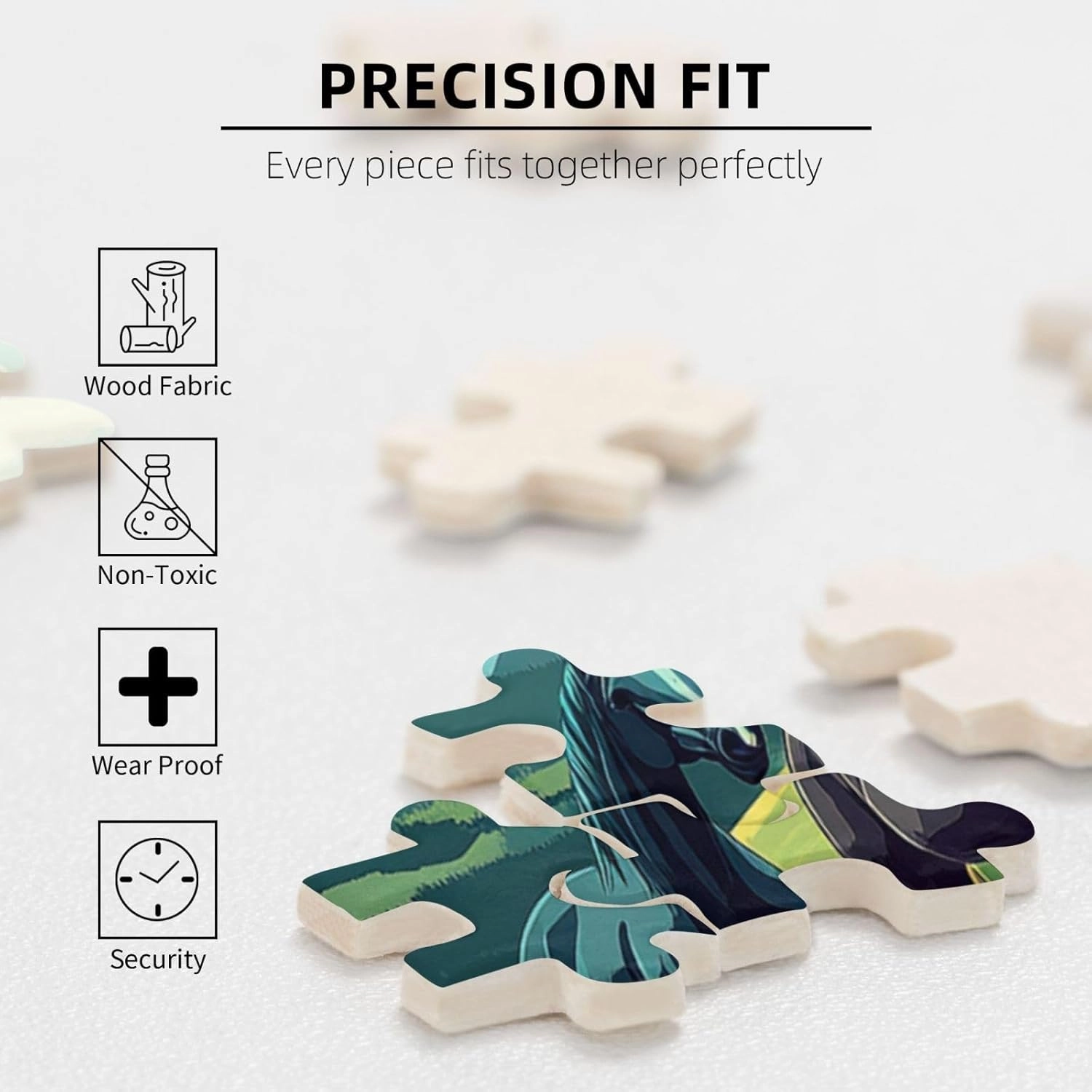 Horses On Alpine Grassland,1000 Pcs Wooden Jigsaw Puzzles for Adults,Interesting Entertainment Games, Exercise Your Hands-On Skills，Promote A Warmer Relationship，Enjoy The Process