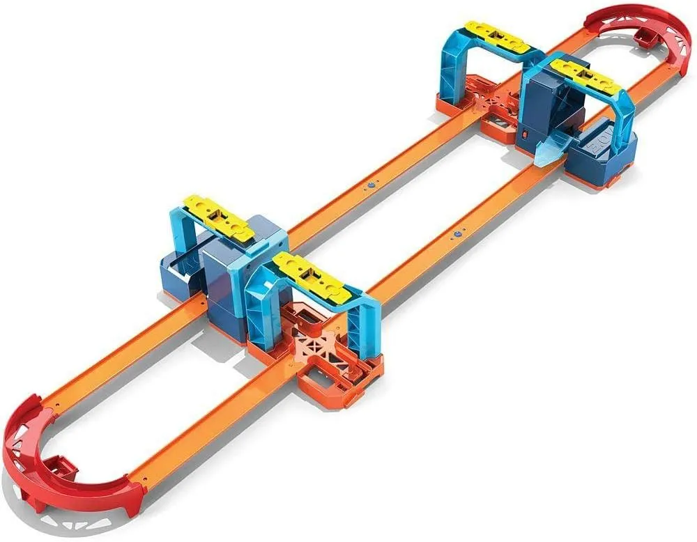 Hot Wheels Track Builder Unlimited Ultra Stackable Booster Kit Motorized Set 5 Plus Configurations Stunt Parts Compatible id Gift idea for Kids 6 7 8 9 10 and Older