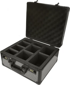 Houseables Graded Card Case, Slab Case, PSA Card Holder, PSA Slab Holder, Sports Trading Storage Box, Protective Carrying Briefcase for Pokemon, Toploader, Collector, BGS, CGC, SGC, 105 , 3 Row, Lock
