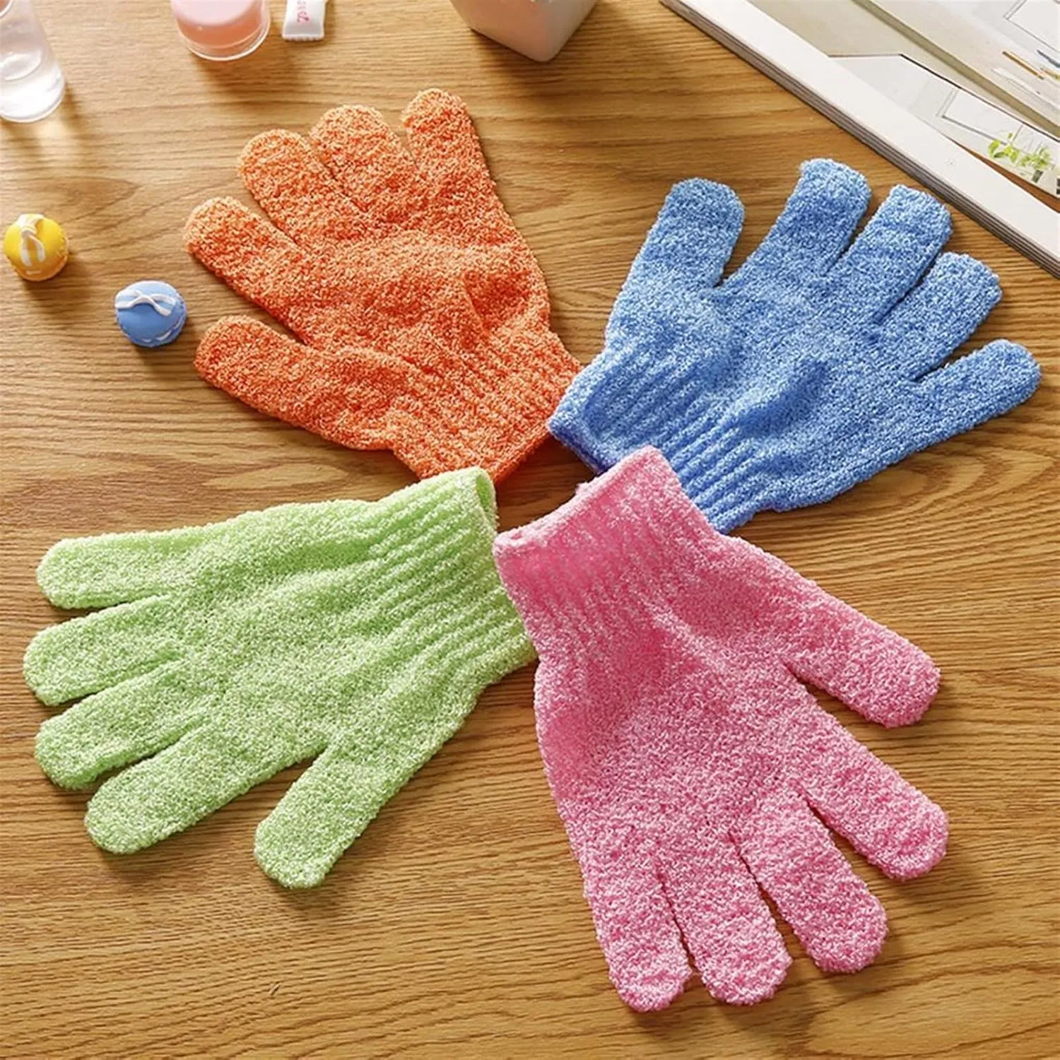 Household Cleaning Gloves Scrub Cream Exfoliating Back Massage Cotton Skin Moisturizing Spa Bath Towel