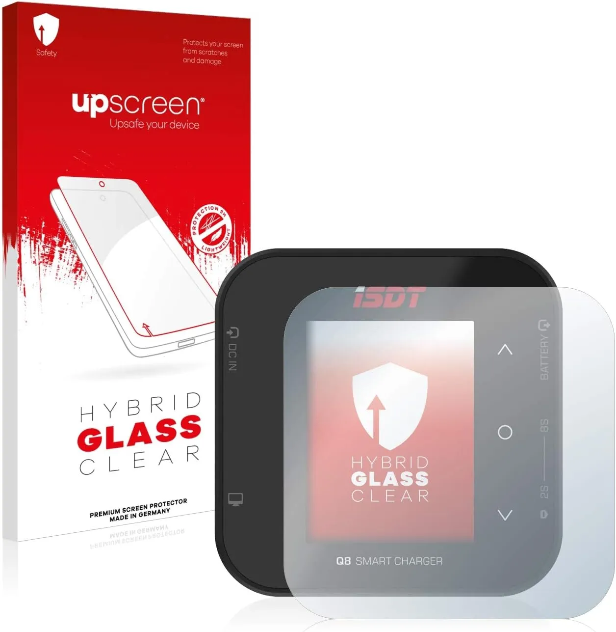Hybrid Glass Clear Premium Glass screen protector for ISDT Q8, Flexible, Lightweight, High transparency