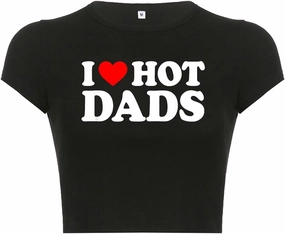 I Heart Top y2k Graphic Baby Tees Summer Crop Top for Women