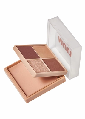 I'M MEME Mini 2-in-1 Palette - Multi Cube 07 Deep Chocolate mousse | Portable, Versatile, 4 Eye-shadows and 1 Blush, Soft Touch, Suitable For Daily Blending, Long Lasting, Pearly Finish, 0.27 Oz