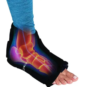 Ice Reusable Pack Gel Wrap for Foot and Ankle - Cold Compression for Sprained Ankle Injuries, Feet, Heel and Ankle Ice Pack Wrap, Plantar Fasciitis and Achilles Tendonitis Relief