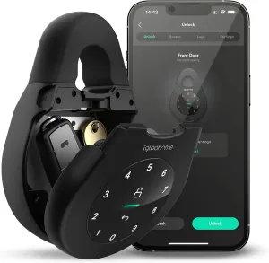 igloohome Keybox 3 Smart Lock Box, Large Key Safe w/Airbnb Sync (iOS/Android) – Remotely Generate Bluetooth-Keys & Pin Codes Without Internet