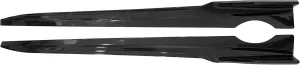 IKON MOTORSPORTS, Side Skirts Compatible with 2019-2025 BMW G05 X5 M Sport, IKON Style PP Injection Side Extension Bottom Line Gloss Black