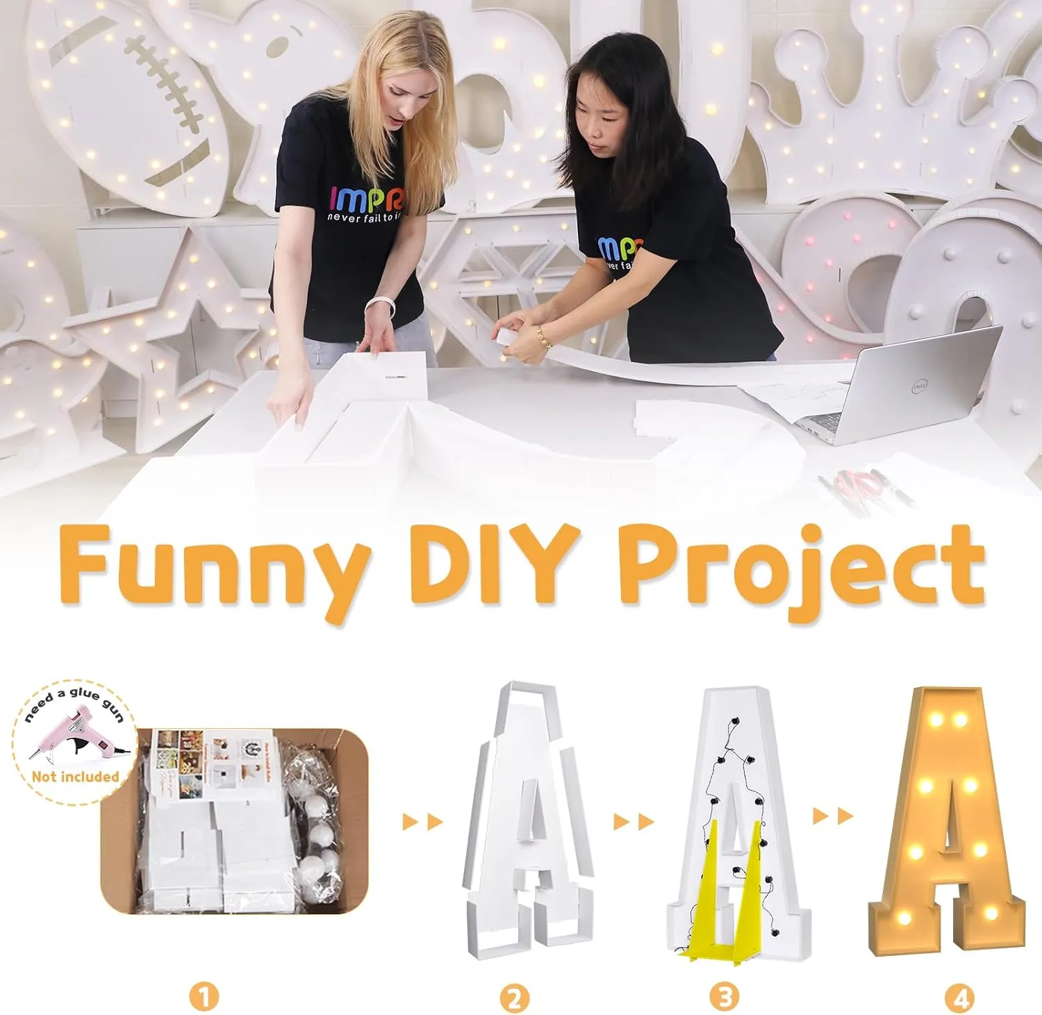 imprsv 4FT Marquee Light Up Letters for Birthday Party Decorations Large Marquee Letters for Wedding Event Bridal Shower Engagement Anniversarty Party Decor,Letter T