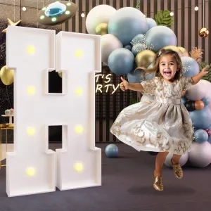 imprsv Marquee Light Up Letters, 3FT H for Birthday, Baby Shower, Wedding Decorations, Customizable Party Theme, Foam Board, All Ages, Not Foldable