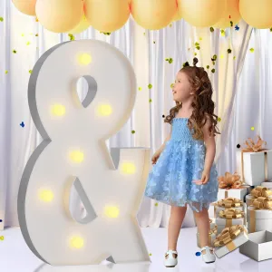 imprsv Marquee Light Up Letters, 3FT Marquee Letters Mosaic Light Up Letters for Birthday Baby Shower Wedding Engagement Party Backdrop Decor, Large Marquee Letters for Party Decorations, Letter &