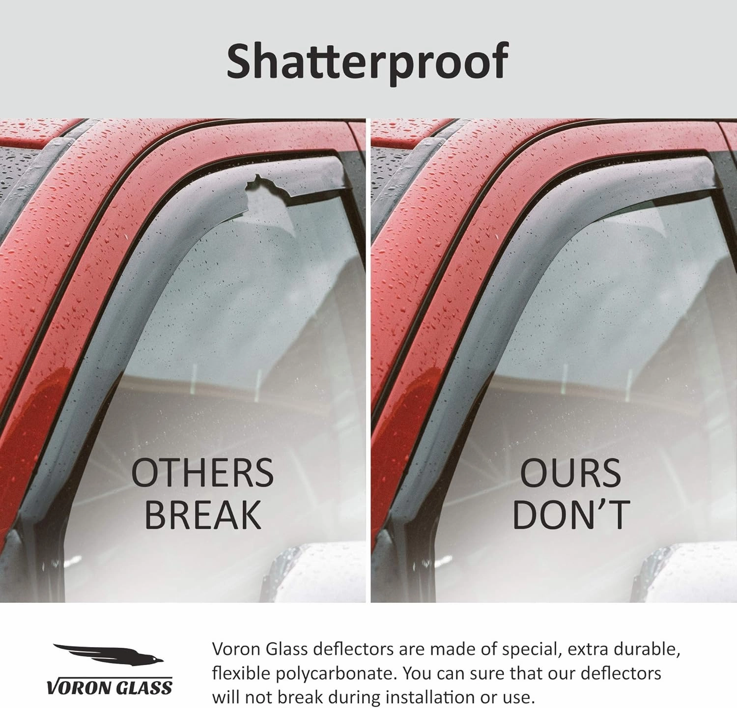 in-Channel Extra Durable Rain Guards for Dodge Durango 2011-2025, Window Deflectors, Vent Window Visors, 4 Pieces - 200486