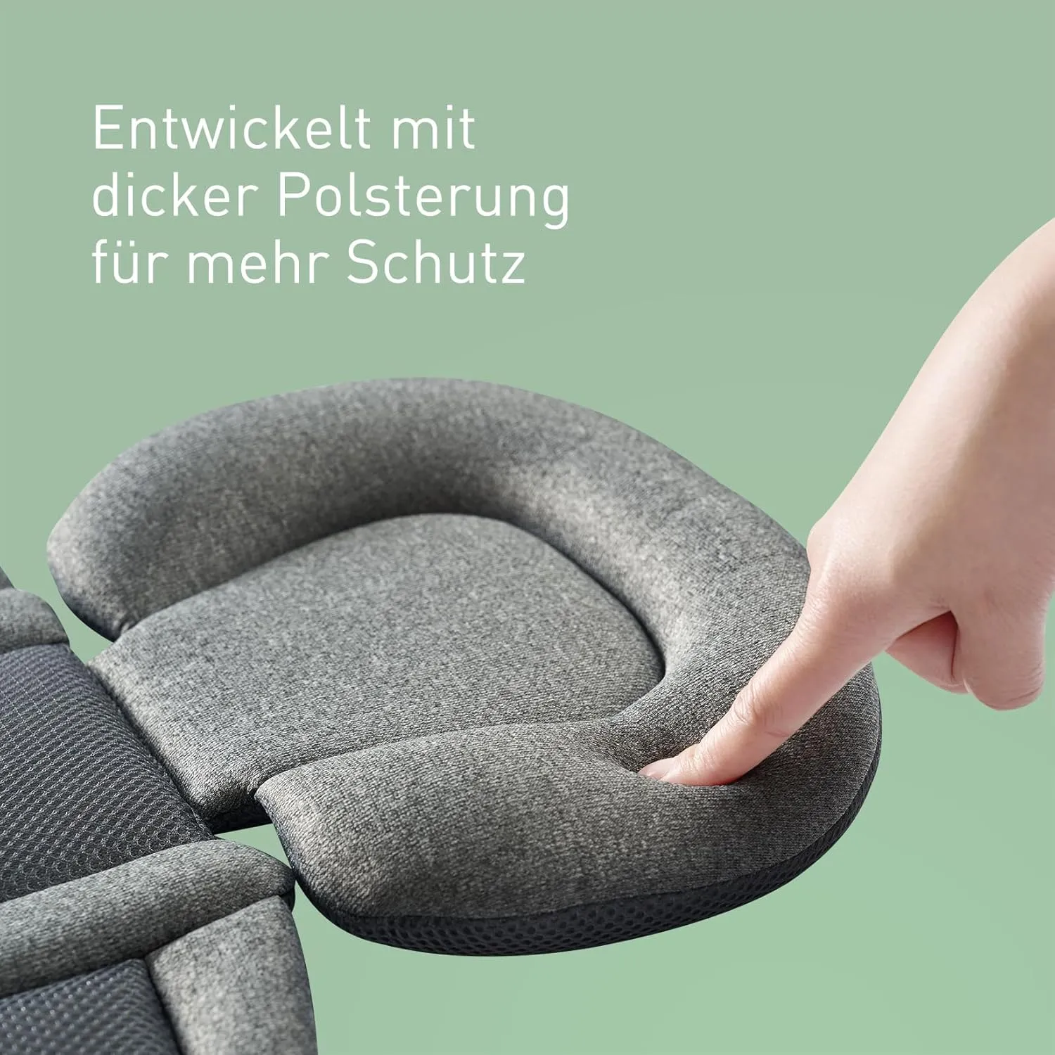 Infant Car Seat Insert, Car Seat Head and Body Supports for Babies, Soft Car Seat Insert Cushion Pad Suit for Infant Car Seats and Baby Strollers(Deep Grey)
