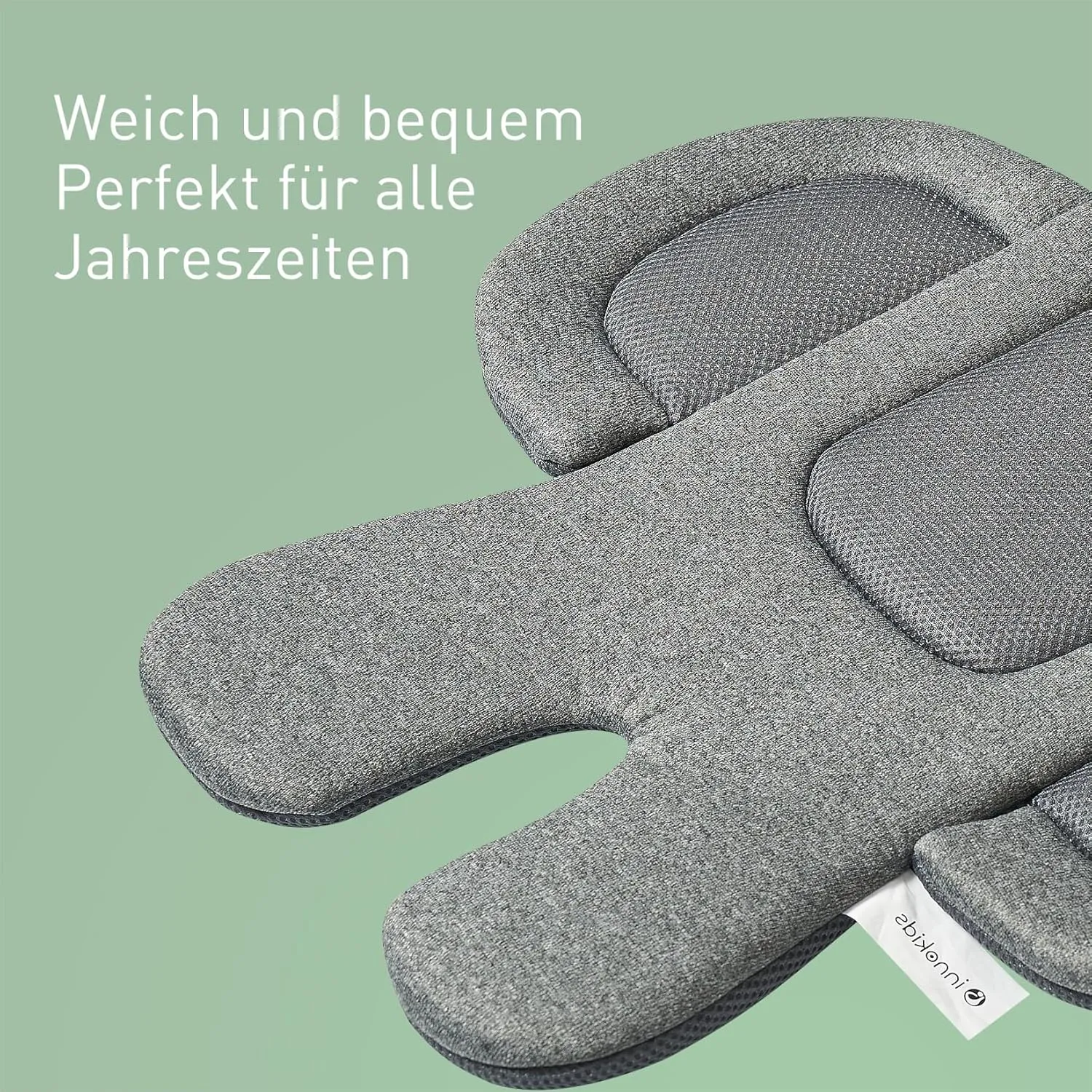 Infant Car Seat Insert, Car Seat Head and Body Supports for Babies, Soft Car Seat Insert Cushion Pad Suit for Infant Car Seats and Baby Strollers(Deep Grey)