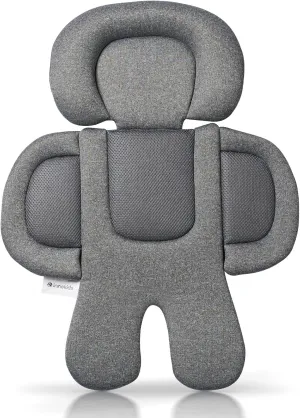 Infant Car Seat Insert, Car Seat Head and Body Supports for Babies, Soft Car Seat Insert Cushion Pad Suit for Infant Car Seats and Baby Strollers(Deep Grey)