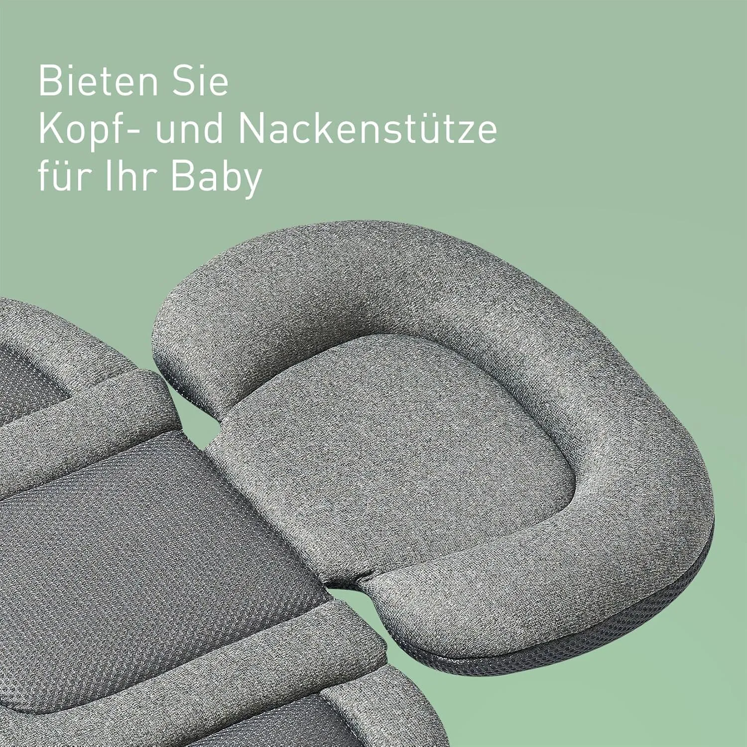 Infant Car Seat Insert, Car Seat Head and Body Supports for Babies, Soft Car Seat Insert Cushion Pad Suit for Infant Car Seats and Baby Strollers(Deep Grey)