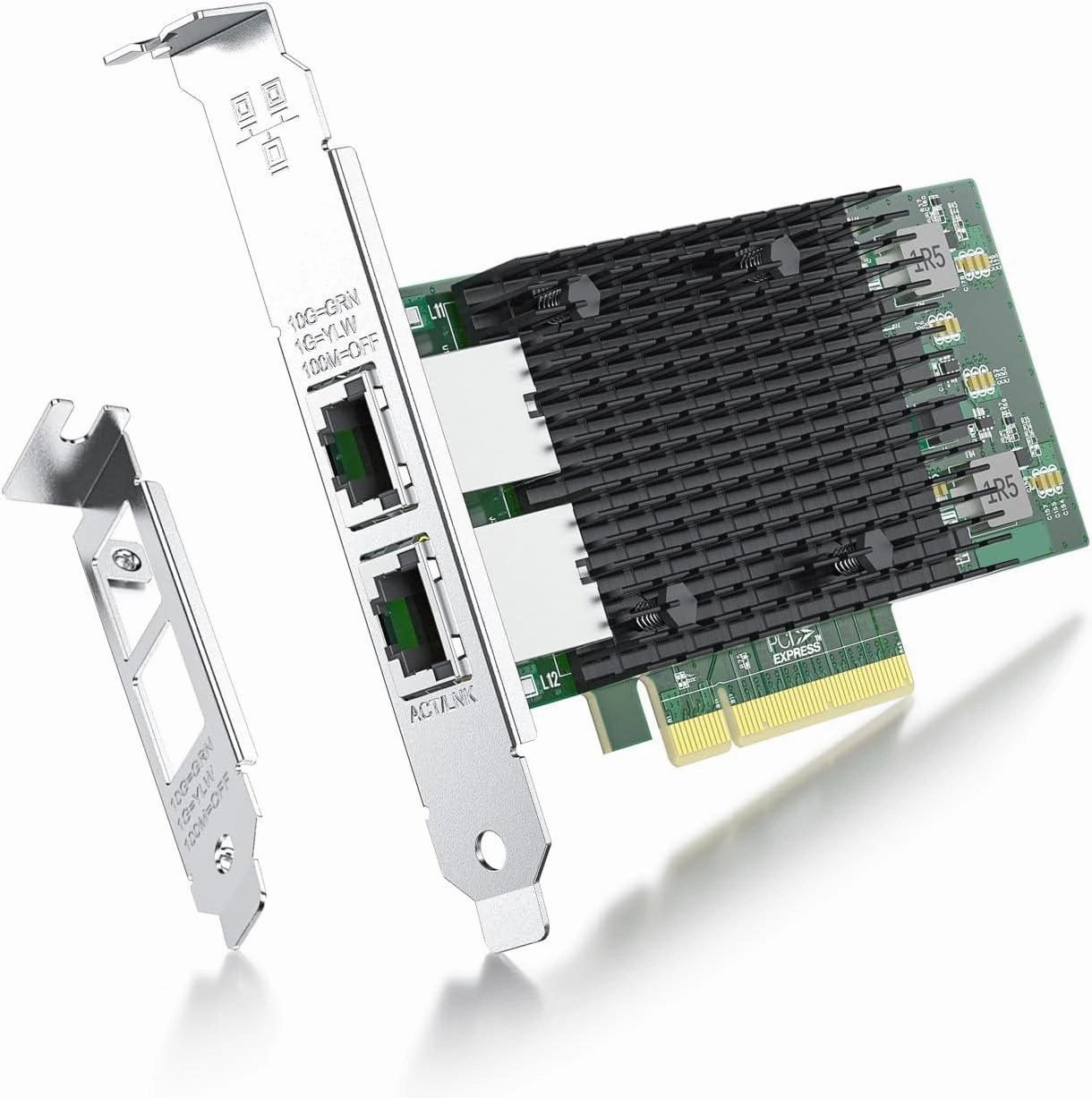 ipolex 10Gb Network Card Intel X540-T2 PCIE NIC Ethernet Card, Dual RJ45 Port, Intel X540-AT2 Controller, 10G Converged Network LAN Adapter, Support Windows/Linux/Vmware/ESX/Freebsd Server