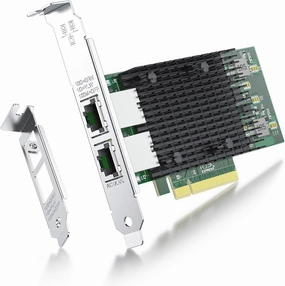 ipolex 10Gb Network Card Intel X540-T2 PCIE NIC Ethernet Card, Dual RJ45 Port, Intel X540-AT2 Controller, 10G Converged Network LAN Adapter, Support Windows/Linux/Vmware/ESX/Freebsd Server