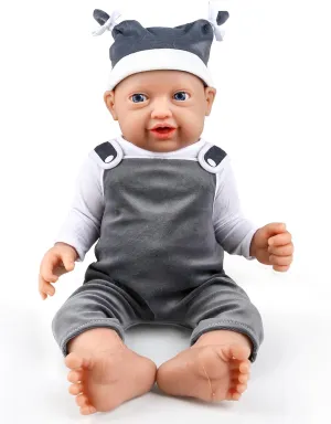 IVITA 18 inch Full Body Silicone Baby Dolls, Soft Collectible Baby Dolls - Boy