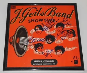 J. Geils Band Magic Dick. J. Geils Seth Justman Peter Wolf Stephen Jo Bladd Showtime!' Genuine Group Signed Autographed Lp Record Album with Vinyl Framed Loa