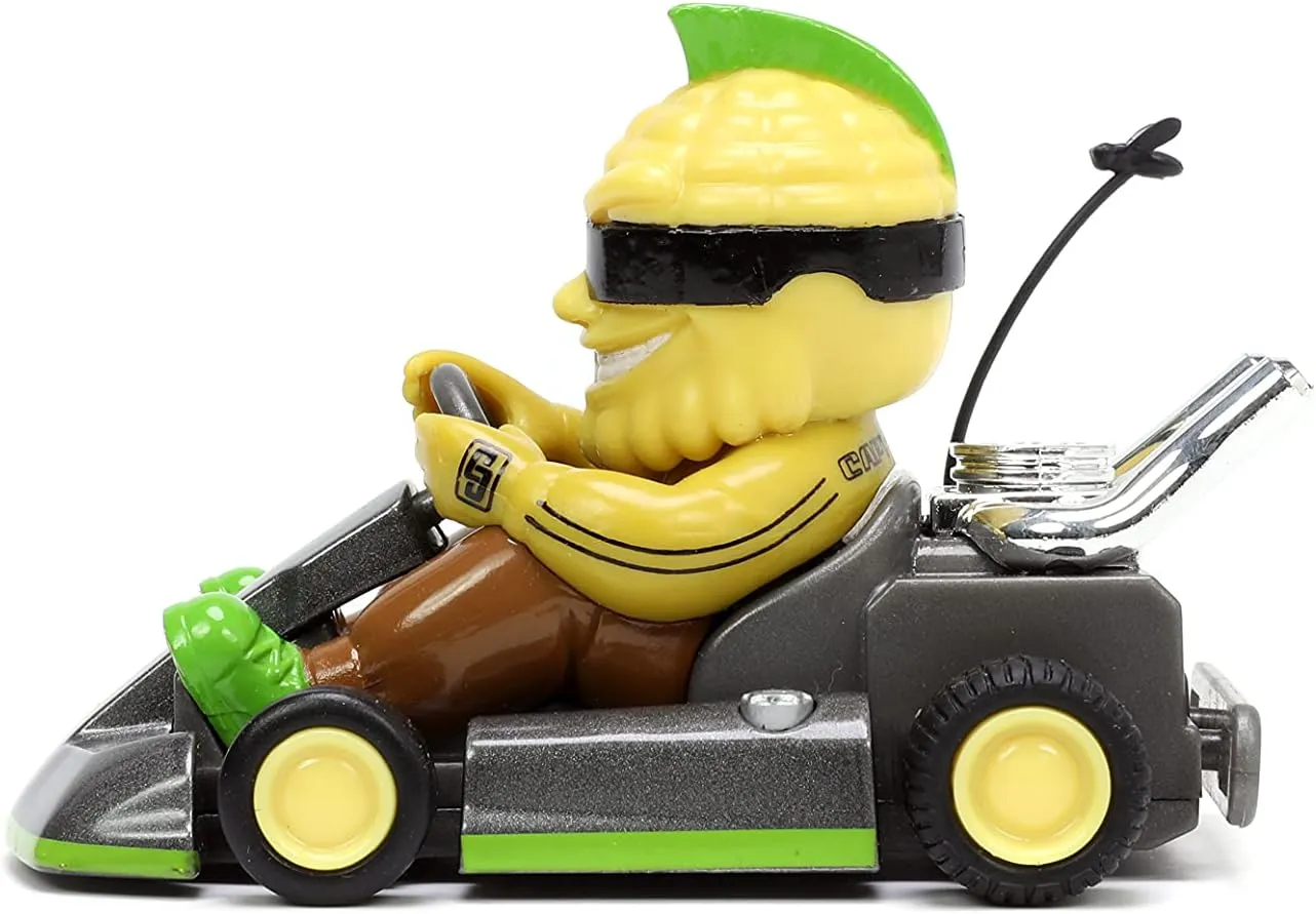 Jada Toys Fart Karts Captain Corn Pull Back Car, 3.5” Toys for Kids Ages 6  (32788)