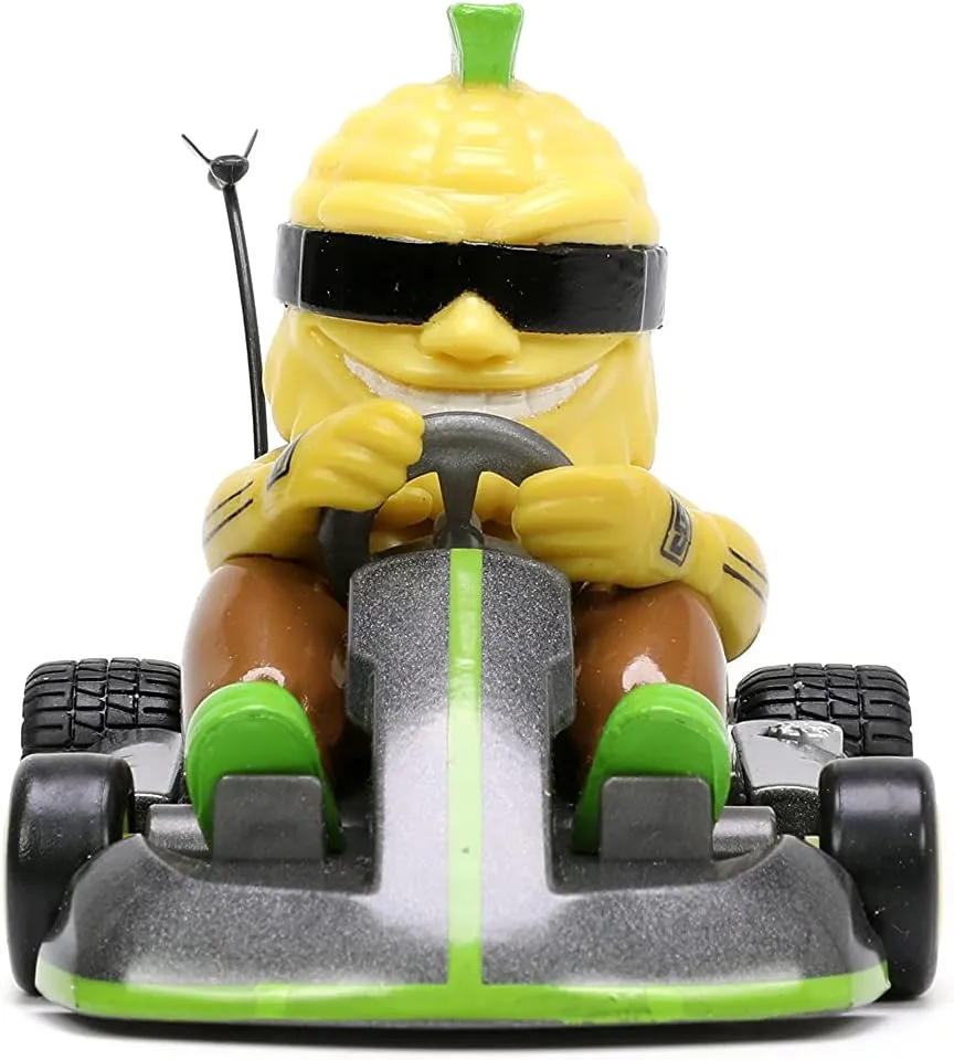 Jada Toys Fart Karts Captain Corn Pull Back Car, 3.5” Toys for Kids Ages 6  (32788)