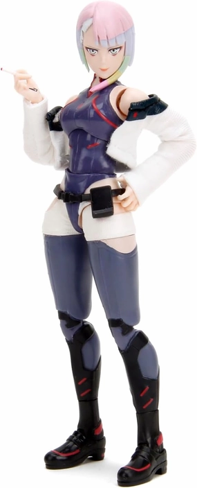 Jada Cyberpunk Edgerunners Lucy - 1:12 Scale Action Figure - 5.7” Highly Articulated Collectible with Accessories - Ages 15  - Soft Goods Jacket, Detailed Sculpt