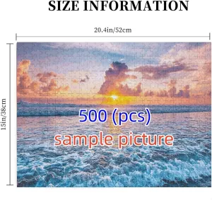 jigsaw puzzles 500 pieces for adults and kids Carp fish, lake water Educational Game Toys, Family Decoration Puzzle 20.4'' x 14.9''