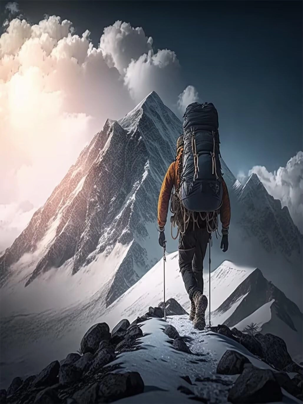 Jigsaw Wooden Puzzles for Adults - Snow Mountain Climbing Jigsaw Puzzles for Adults Lasting Fun and Display 1000 Piece