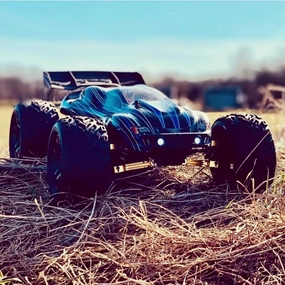 JLB Racing Cheetah 21101 1:10 RTR Brushless RC Truck, 80km/h High Speed with 120A ESC, 4WD Off-Road Monster Truck IPX7 Waterproof, Electric RC Car for Adults - All Terrain for Snow/Sand