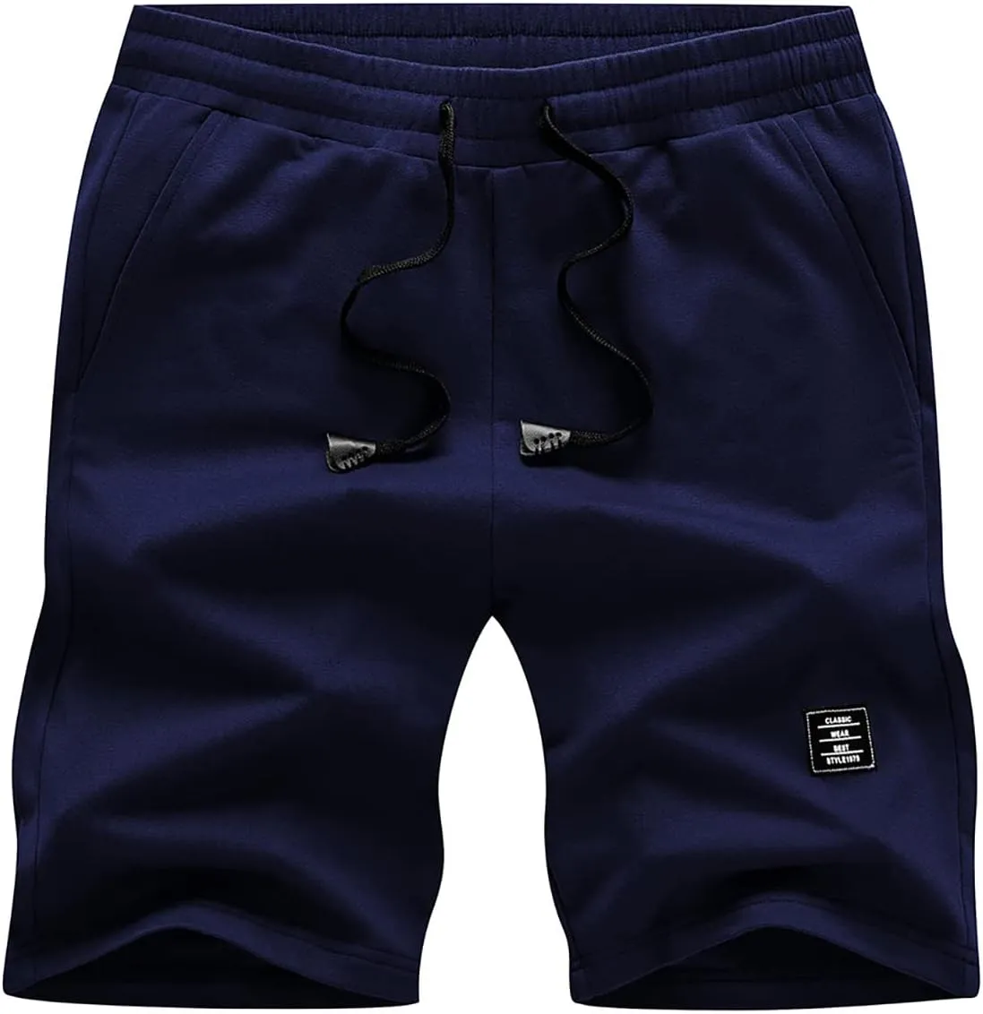 JMIERR Mens Cotton Sweat Shorts with 3 Pockets Workout Lounge Jogger Athletic Shorts 7 inch Inseam Running Shorts