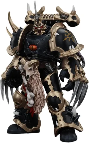 JOYTOY Chaos Space Marine Black Legion Chosen Lighting Claw Warrior PVC ABS WH40K Action Figure 5 inches Tall 1:18 Scale Collectible