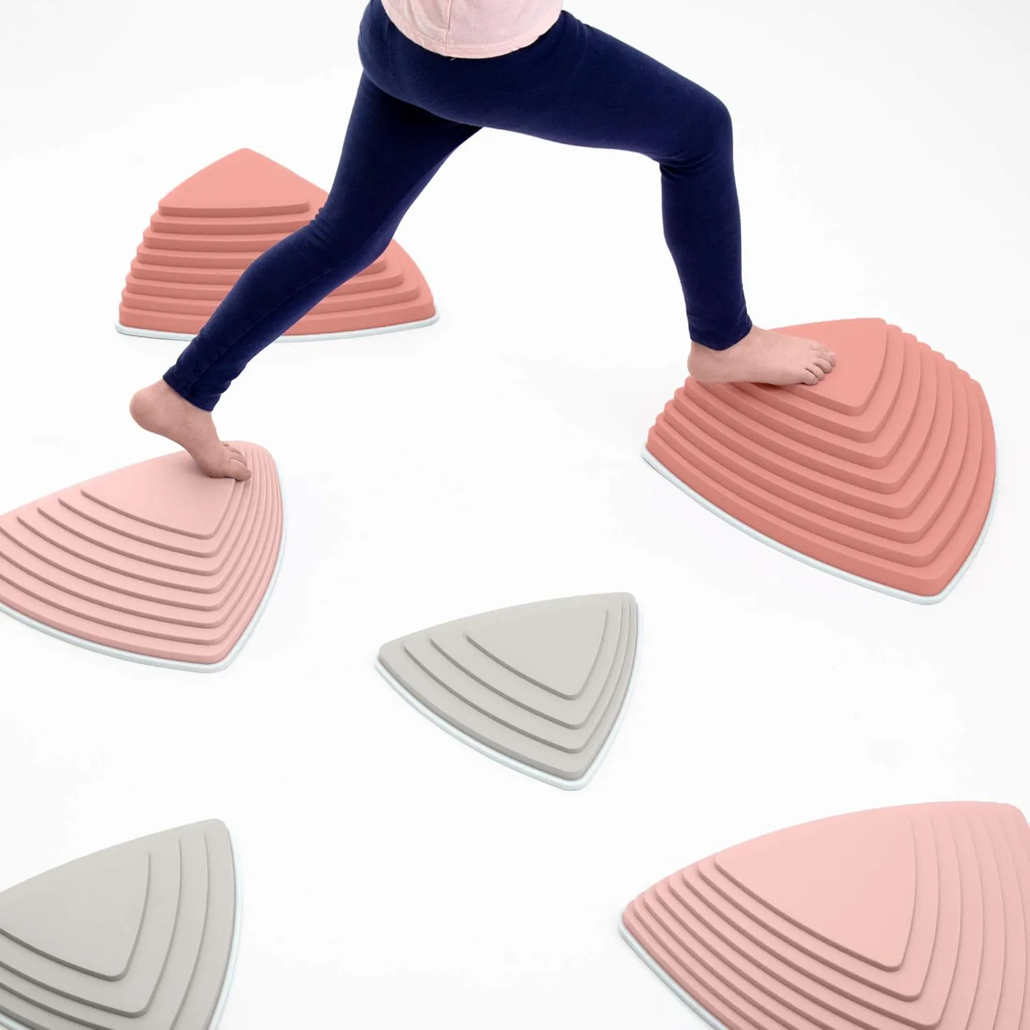 JumpOff Jo - Rocksteady - Balance & Coordination Enhancing Blocks and Stepping Foam Stones, Sensory Toys for Kids - Indoor and Outdoor Obstacle Course