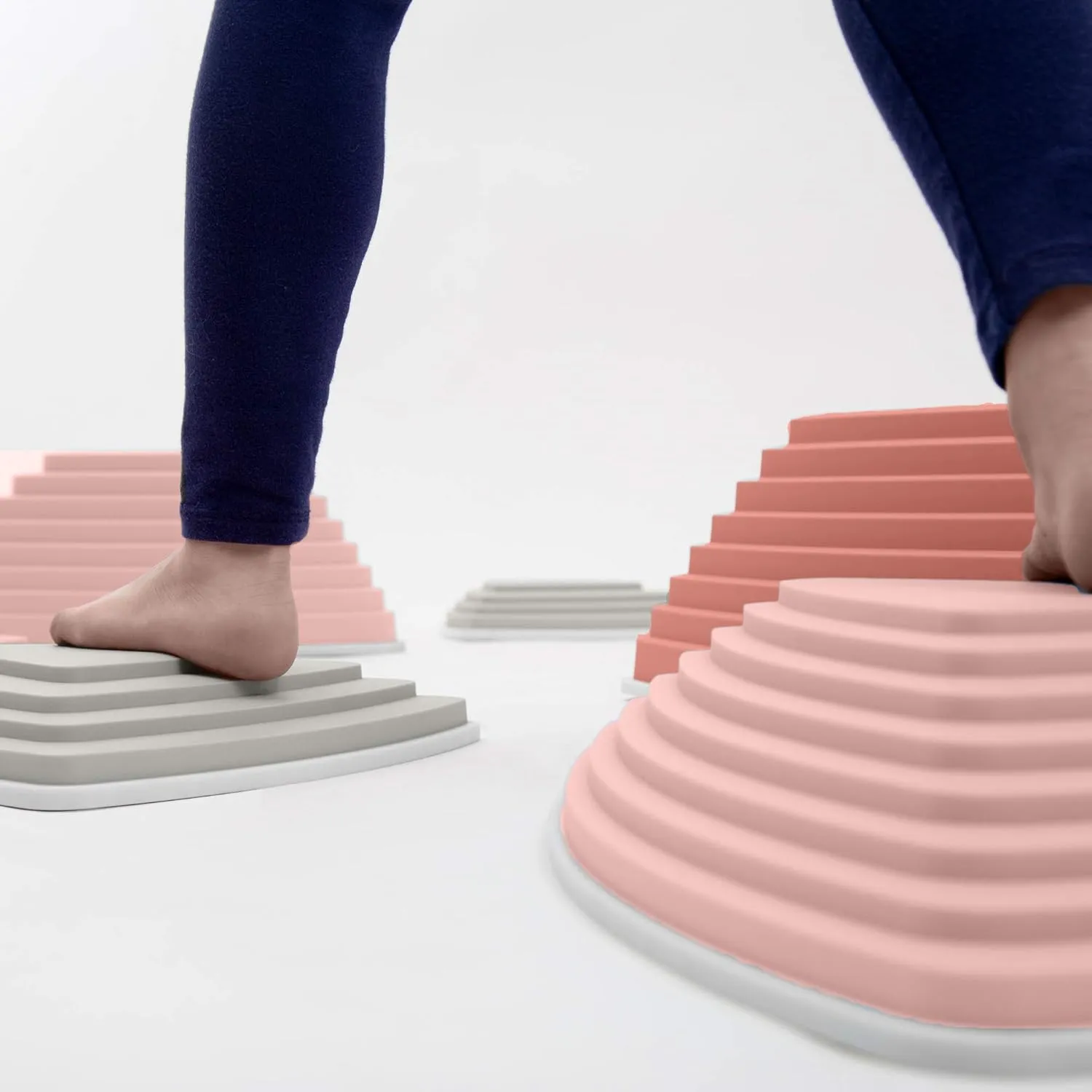 JumpOff Jo - Rocksteady - Balance & Coordination Enhancing Blocks and Stepping Foam Stones, Sensory Toys for Kids - Indoor and Outdoor Obstacle Course
