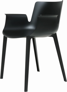 Kartell SFCH-K5802-09 Dining Chair, Black, W 20.9 inches (53 cm), D 24.4 inches (62 cm), H 30.7 inches (78 cm), SH17.3