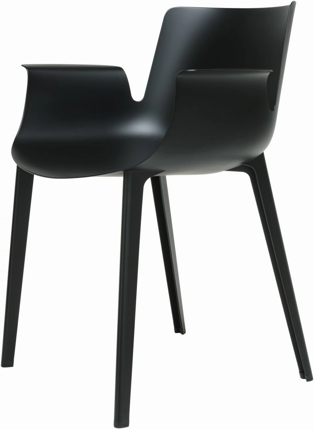 Kartell SFCH-K5802-09 Dining Chair, Black, W 20.9 inches (53 cm), D 24.4 inches (62 cm), H 30.7 inches (78 cm), SH17.3