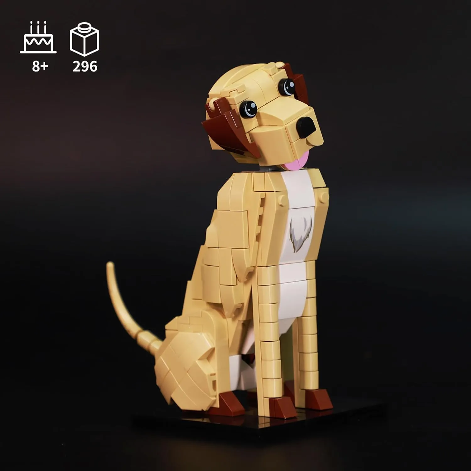 KAZI Labrador Dog Building Toys Set - Yellow Lab Gifts for Animal Lovers - Ideal Labrador Retriever Toy Dogs for Boys and Girls 8-12,Christmas,Party Favors,Home Decor