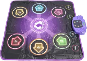 Keenso Dance Pad Toy Electric Light Up Music Game Pad for Kids, with Sparking Joy in Parent Child Interactions, for Home, Outdoors, Party