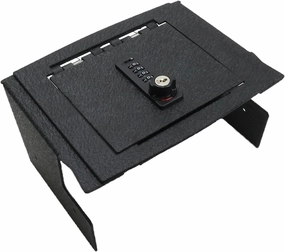 KEREN Center Console Gun Safe - Console Gun Vault Compatible with Toyota Tacoma 2024-2025, High Security Armrest Lock Box with 4 Digit Combination Lock with Key
