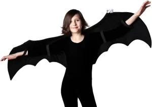 Kids Bat Costume and Pretend Play 52" Wings, Black