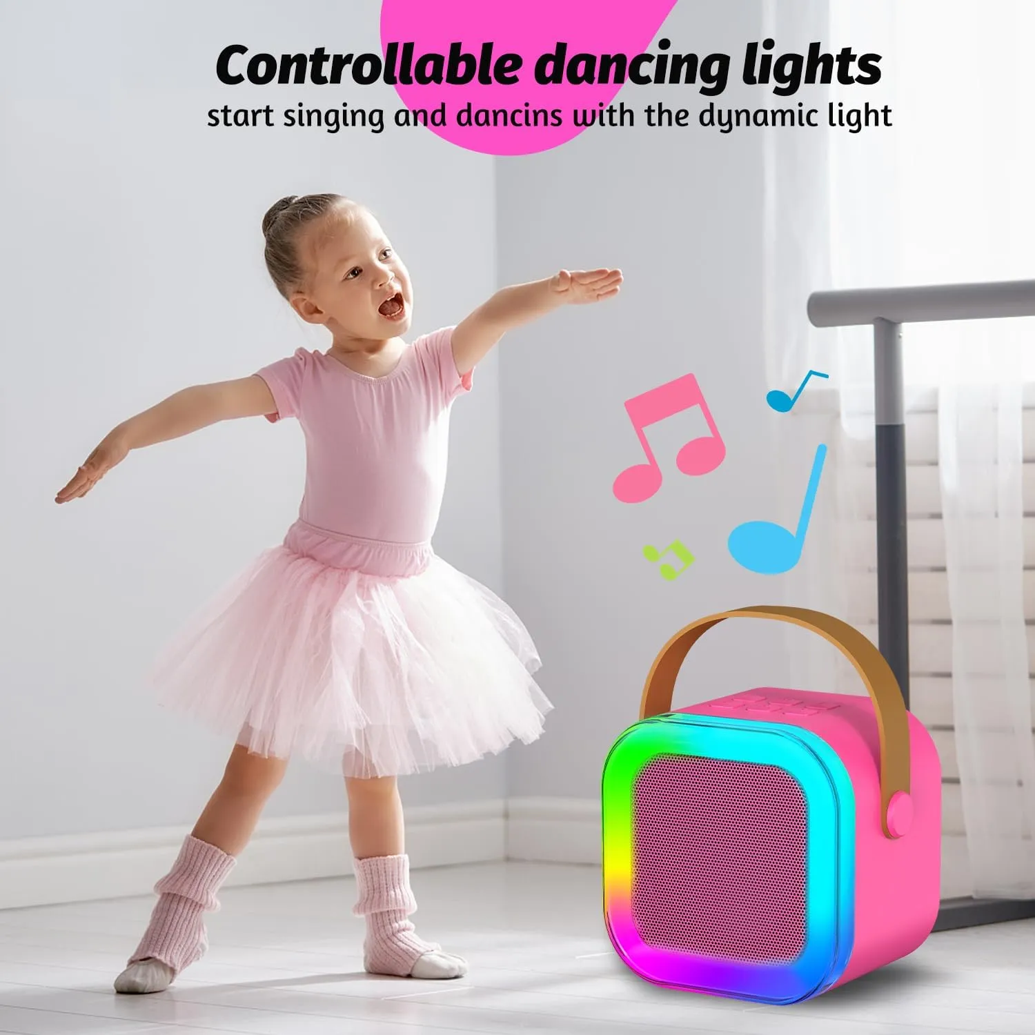 Kids Karaoke Microphone Machine Toy, 4-12 Years Old Girls Christmas Birthday Gift for Girls, Karaoke Toys Gifts for Girls Ages 4, 5, 6, 7, 8, 9, 10, 12  Year Old Birthday Party. (Red-02)