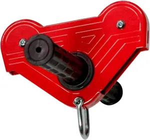 Kids Zip Line Zip Wire Rope Handle Quick Setup Antislip Hardware Equipment Outdoor Pulley for Outdoor Enthusiasts Backyard Camping, Red