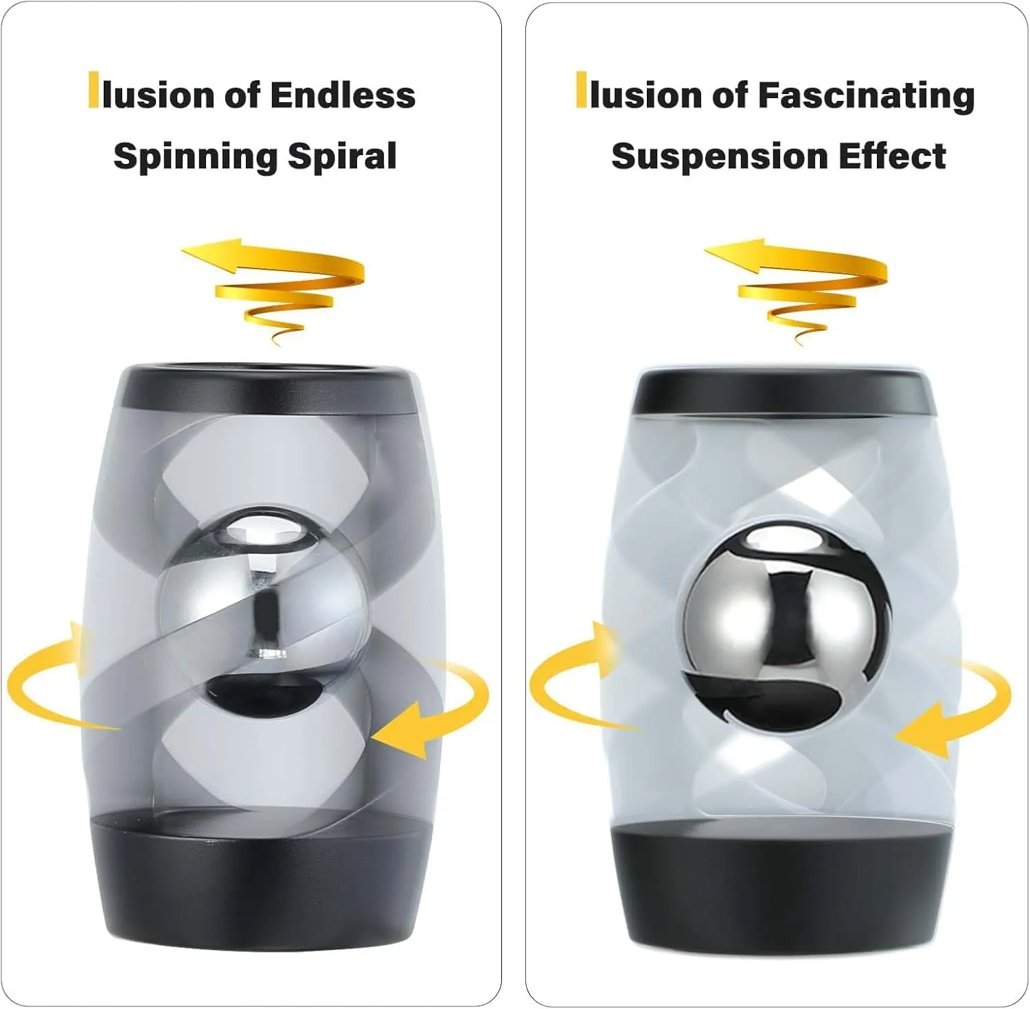 Kinetic Desk Toys - Kinetic Desktop Fidget Spinner Toys for Stress & Anxiety Relief, Desk Fidgets for Adults with ADHD, Office Desk Gadget Gift for Adults/Kids