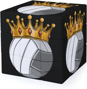 King of Volleyball Adults 3x3x3 Color-Matching Smooth Fully Printed Cube Gift